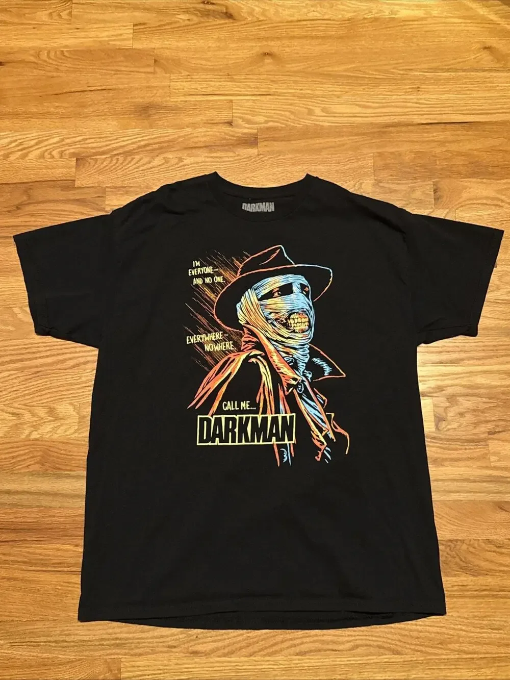 Loot Fright Lootwear Exclusive * Darkman * T-Shirt Size XL Black Halloween